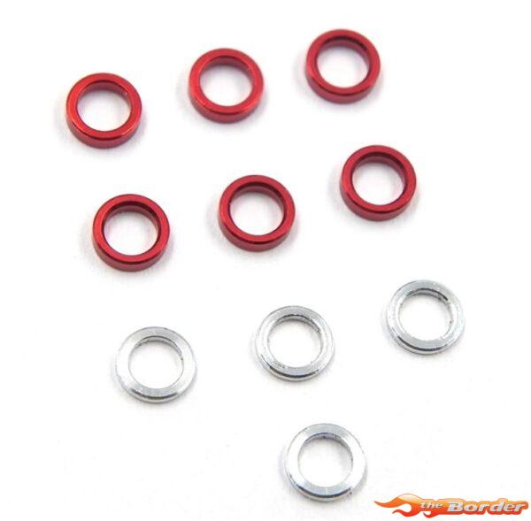 Yeah Racing Alu. Spacer 3.7 X 2.5MM (0.5MM 1.0MM) 10Pcs. Mini-Z MR04 KYMR-007SV/RD