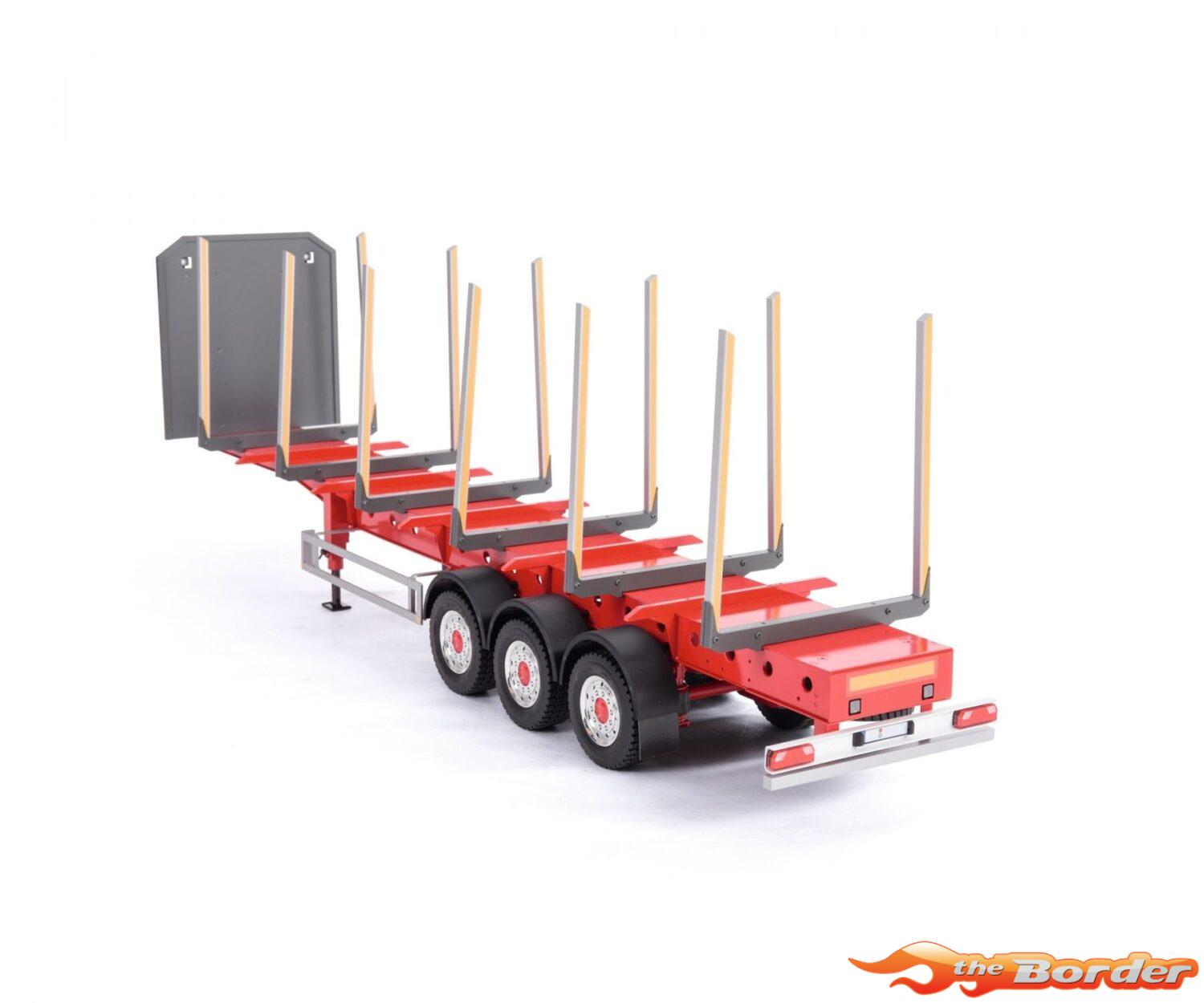 Carson 1/14 3-Axle Stanchion Trailer New Susp. 907629 - Afbeelding 3