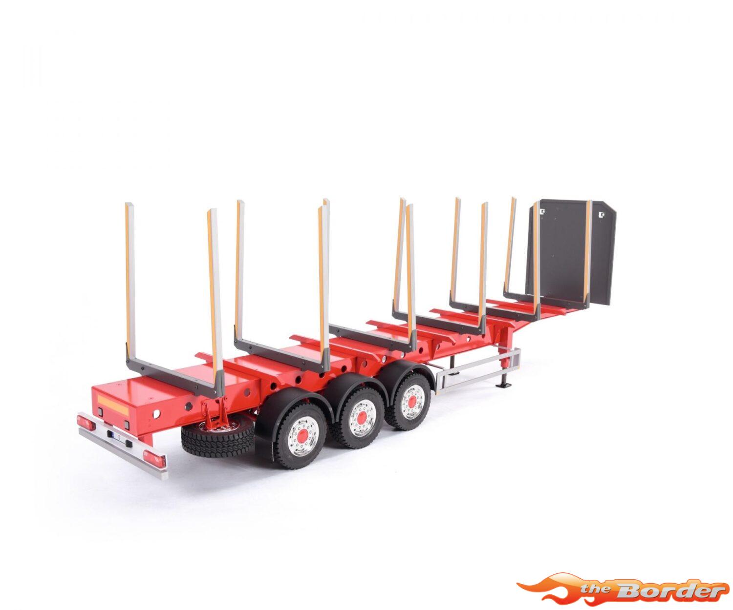 Carson 1/14 3-Axle Stanchion Trailer New Susp. 907629 - Afbeelding 4