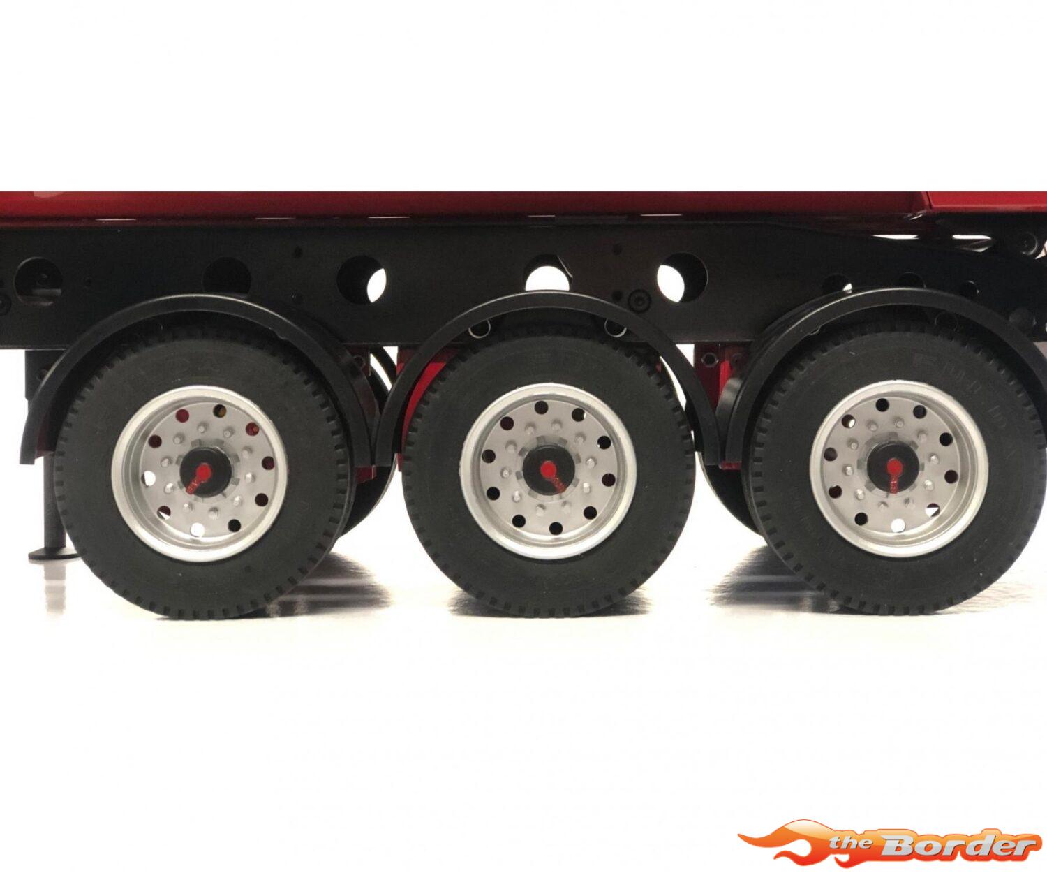 Carson 1/14 3-Axle Stanchion Trailer New Susp. 907629 - Afbeelding 9