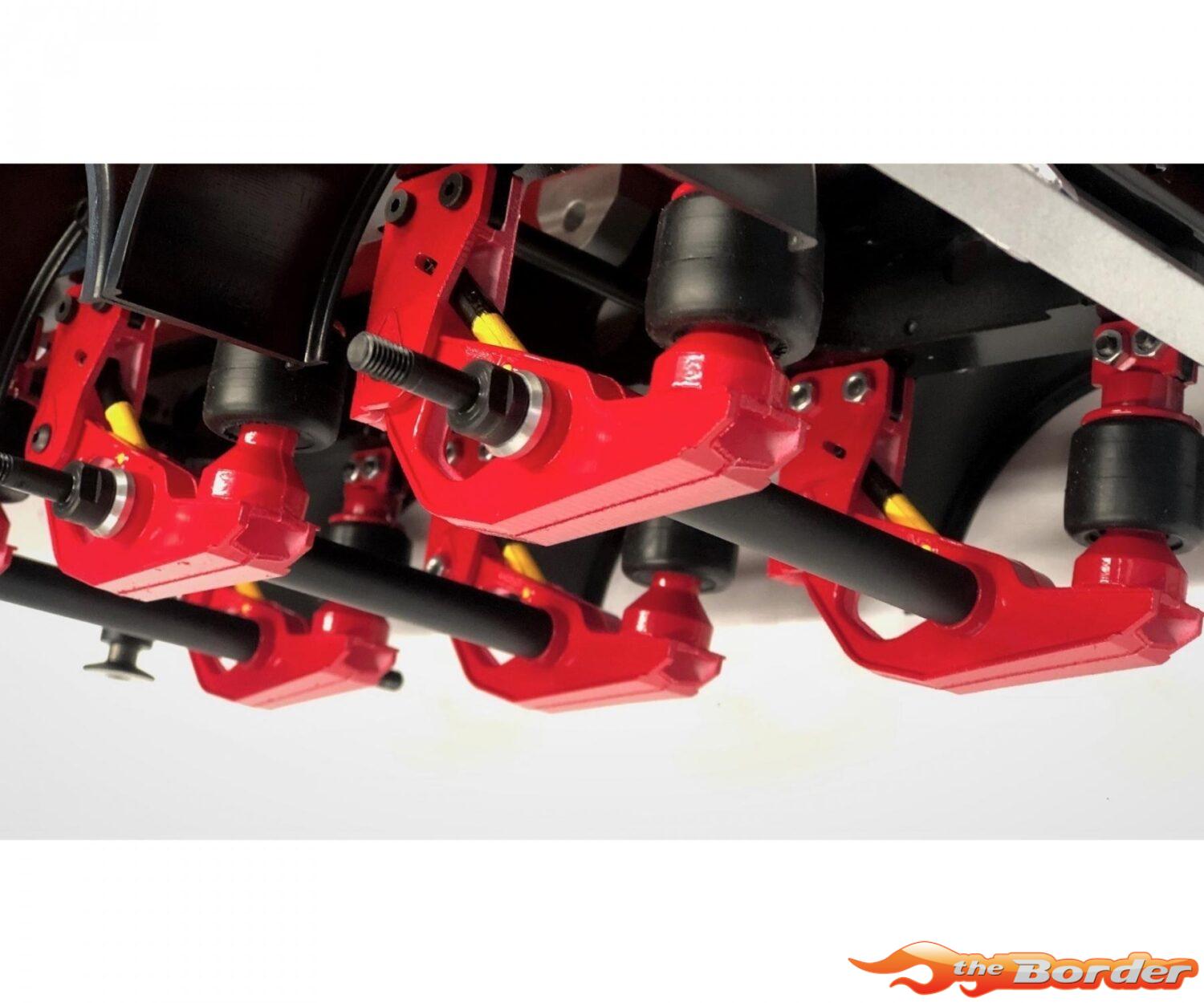 Carson 1/14 3-Axle Stanchion Trailer New Susp. 907629 - Afbeelding 12
