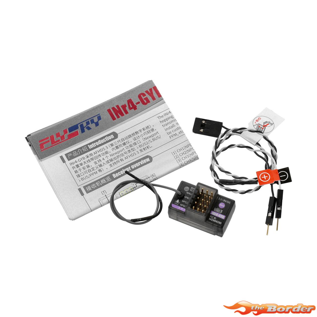 FlySky Noble INR4-GYB AFHDS3 Receiver 4Ch. w/Gyro FS013 - Afbeelding 2