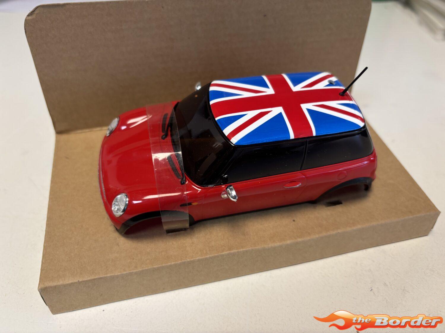 Mini-Power Mini Cooper Body Rood UK Flag voor Mini-Z (HM 90mm) MINP1002