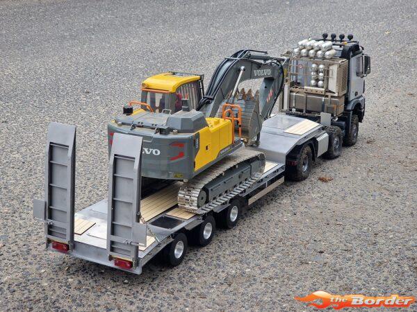FM Electric 3Axle Diep lader met oprijplaten(Bouwdoos) 1/14 - Afbeelding 11