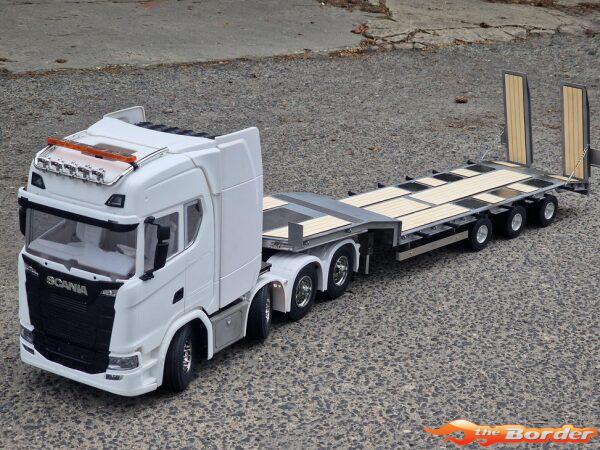 FM Electric 3Axle Diep lader met oprijplaten(Bouwdoos) 1/14 - Afbeelding 14