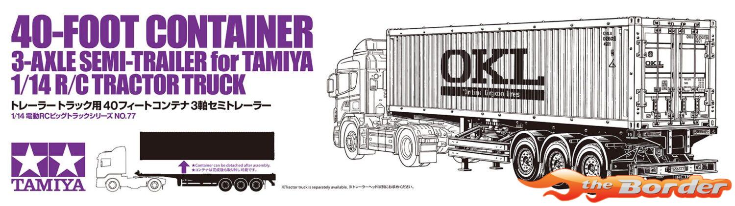Tamiya Container Trailer OKL - 40FT 3-Axle 1/14 56377