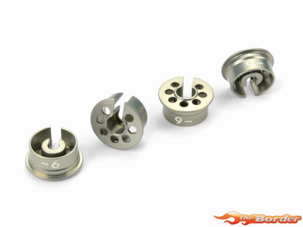 XRAY Alu Shock Spring Retaining Collar -6Mm (4) 368027