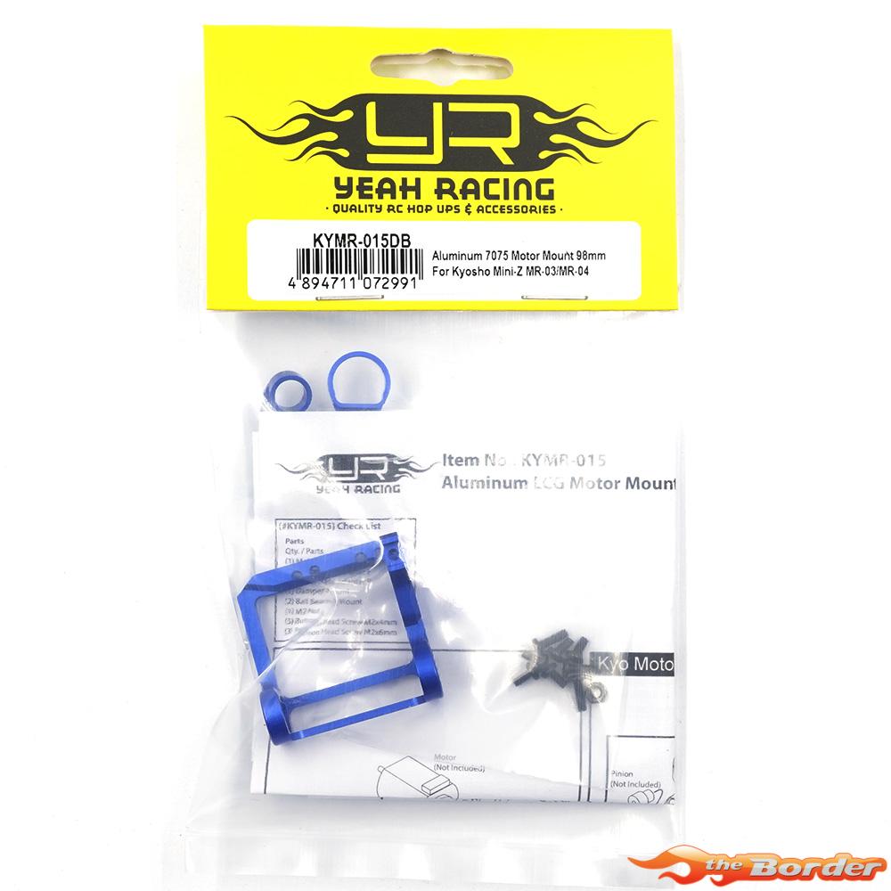 Yeah Racing Alu 7075 Motor Mount MM 98mm Blue for Mini-Z MR-03/MR-04 KYMR-015DB - Afbeelding 3