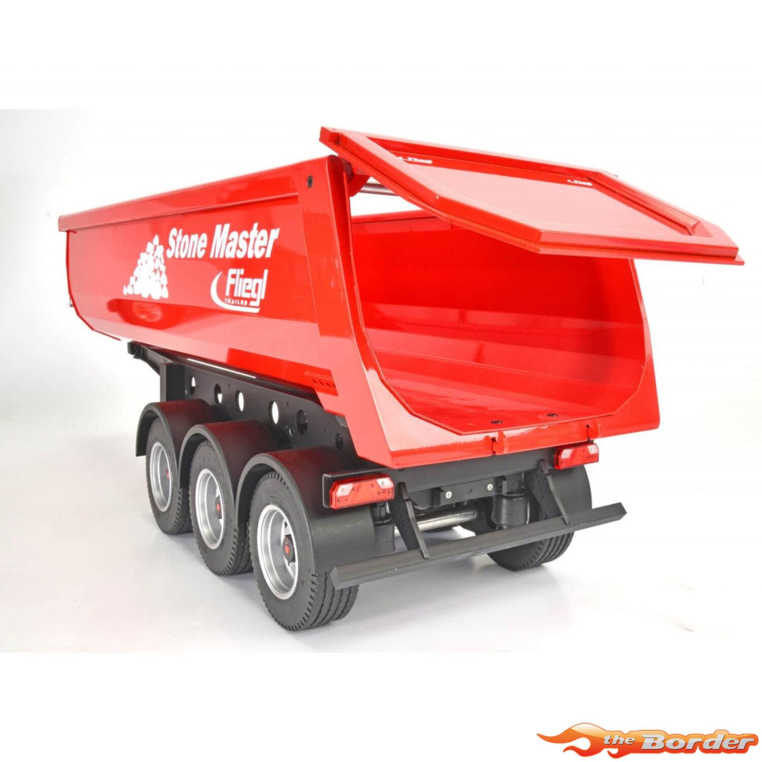 Carson 1/14 Tipper Trailer Fliegle Stone Master 907216 - Afbeelding 7