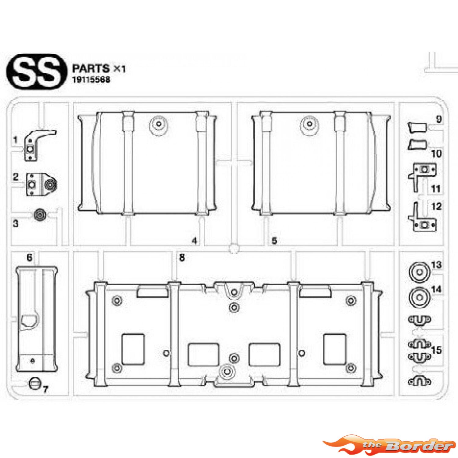 Tamiya Scania S770 SLT Accuhouder Onderdelen SS 19115568 - Afbeelding 2