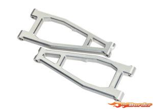 Traxxas Suspension Arms, Upper (Left & Right, Front) (6061-T6 Aluminum, Silver-Anodized) 10929X-SLVR