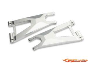 Traxxas Suspension Arm, Lower (Left And Right, Front) (6061-T6 Aluminum, Silver-Anodized) 10930X-SLVR