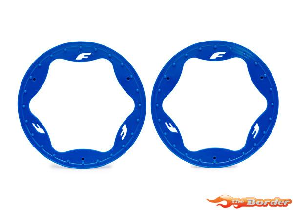 Traxxas Beadlock Rings, Rear, Blue (4.3") (2) 10948-BLUE