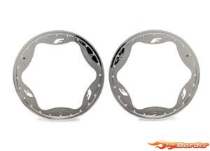 Traxxas Beadlock Rings, Rear, Chrome (4.3") (2) 10948-CHRM
