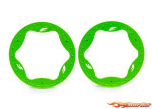 Traxxas Beadlock Rings, Rear, Green (4.3") (2) 10948-GRN