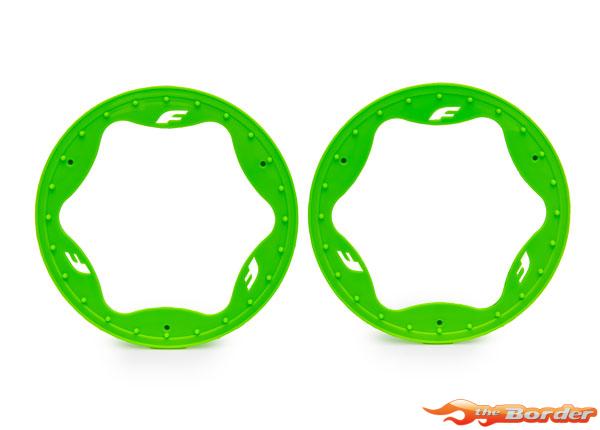 Traxxas Beadlock Rings, Rear, Green (4.3") (2) 10948-GRN