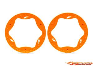 Traxxas Beadlock Rings, Rear, Orange (4.3") (2) 10948-ORNG