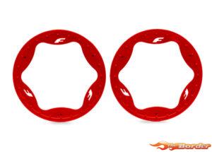 Traxxas Beadlock Rings, Rear, Red (4.3") (2) 10948-RED