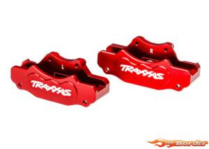 Traxxas Brake Calipers, Front (Left & Right) (Red-Anodized 6061-T6 Aluminum) 10951-RED
