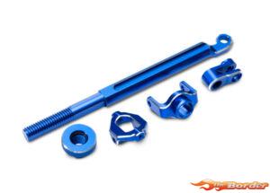 Traxxas Brake Linkage, Front (Blue-Anodized 6061-T6 Aluminum)/ Mounting Hardware 10958-BLUE