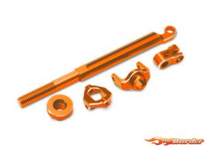 Traxxas Brake Linkage, Front (Orange-Anodized 6061-T6 Aluminum)/ Mounting Hardware 10958-ORNG