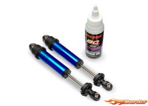 Traxxas Shocks, Gt-Maxx, Rear, Aluminum, Blue-Anodized (Fully Assembled W/O Springs) (2) 10962-BLUE