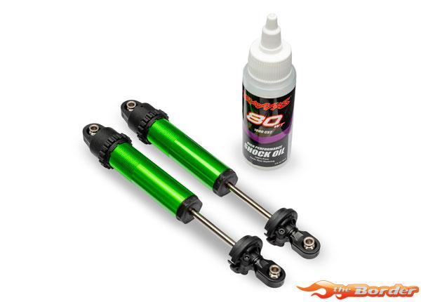 Traxxas Shocks, Gt-Maxx, Rear, Aluminum, Green-Anodized (Fully Assembled W/O Springs) (2) 10962-GRN