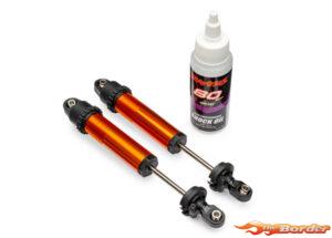 Traxxas Shocks, Gt-Maxx, Rear, Aluminum, Orange-Anodized (Fully Assembled W/O Springs) (2) 10962-ORNG