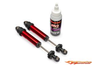 Traxxas Shocks, Gt-Maxx, Rear, Aluminum, Red-Anodized (Fully Assembled W/O Springs) (2) 10962-RED