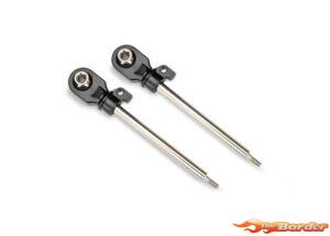 Traxxas Shock Shafts, Gt-Maxx, 72Mm (Assembled With Rod Ends & Hollow Balls) (Steel, Chrome Finish) 10963
