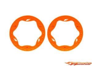 Traxxas Beadlock Rings, Front, Orange (3.5") (2) 10976-ORNG