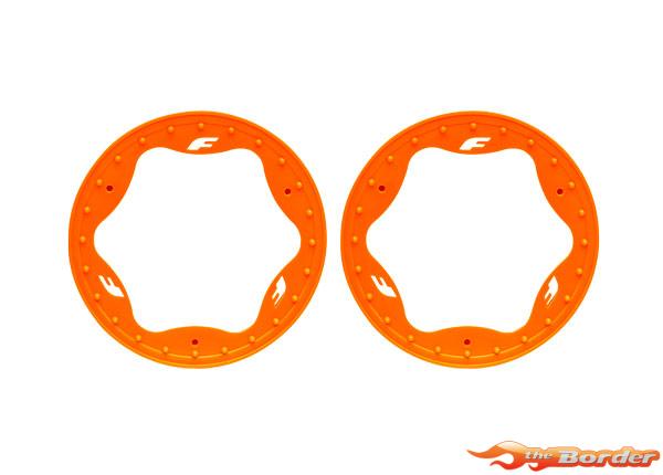 Traxxas Beadlock Rings, Front, Orange (3.5") (2) 10976-ORNG