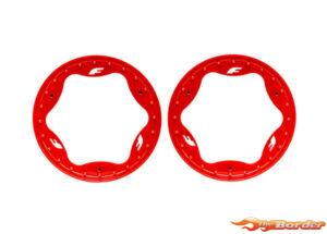 Traxxas Beadlock Rings, Front, Red (3.5") (2) 10976-RED