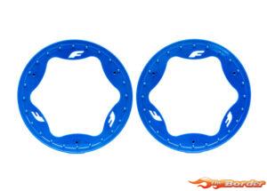 Traxxas Beadlock Rings, Rear, Blue (3.9") (2) 10977-BLUE