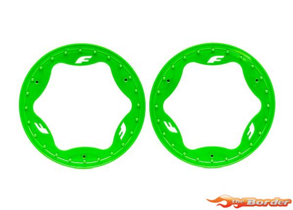 Traxxas Beadlock Rings, Rear, Green (3.9") (2) 10977-GRN