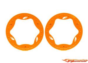 Traxxas Beadlock Rings, Rear, Orange (3.9") (2) 10977-ORNG