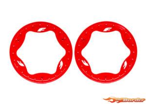 Traxxas Beadlock Rings, Rear, Red (3.9") (2) 10977-RED