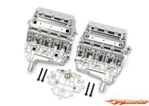 Traxxas Engine Block, Satin Chrome 10981-SATIN