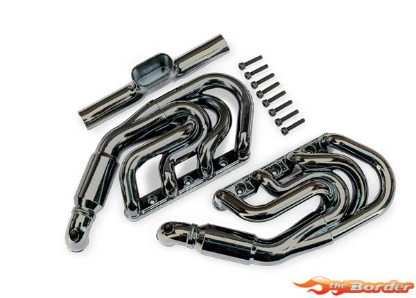 Traxxas Engine Exhaust, Black Chrome 10982-BLKCR