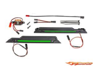 Traxxas Led Light Kit, Green, Complete (Underbody) (Includes 3-Volt Accessory Power Supply, Power Harnesses & Mounting Hardware) 10998-GRN