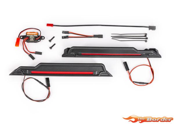 Traxxas Led Light Kit, Red, Complete (Underbody) (Includes 3-Volt Accessory Power Supply, Power Harnesses & Mounting Hardware) 10998-RED