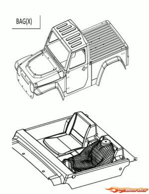 CrossRC 2024 EMOX Transparent Car Shell Assembly 97401253