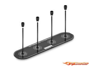 Hudy Carbon Tire Stand + Hard Case - 1/10 105015