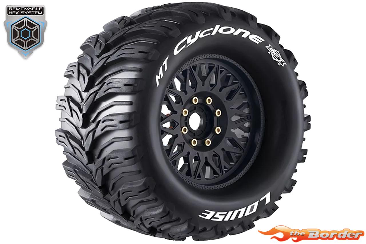 LouiseRC MFT MT-Cyclone Tyres for 1/8 Monster Truck (2) LR-T3323X - Afbeelding 5