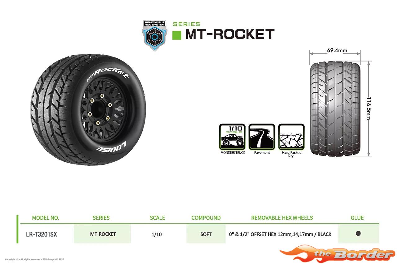 LouiseRC MT-Rocket Traxxas Stampede Tires – Removable Hex (12mm, 14mm, 17mm) (F/R) LR-T3201SX - Afbeelding 5