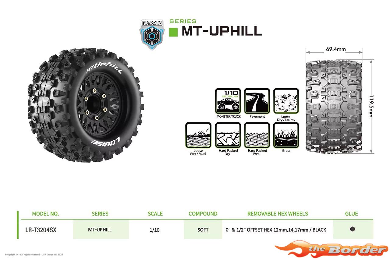 LouiseRC MT-Uphill Traxxas Stampede Tires – Removable Hex (12mm, 14mm, 17mm) (F/R) LR-T3204SX - Afbeelding 5