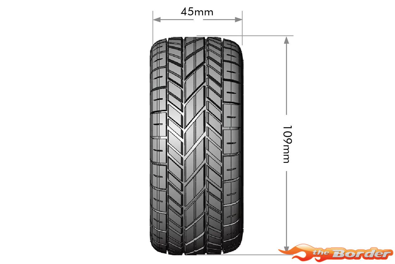 LouiseRC SC-Rocket M Traxxas Slash Tires - Removable Hex (12mm, 14mm, 17mm) (F/R) (2) LR-T3228VB - Afbeelding 6