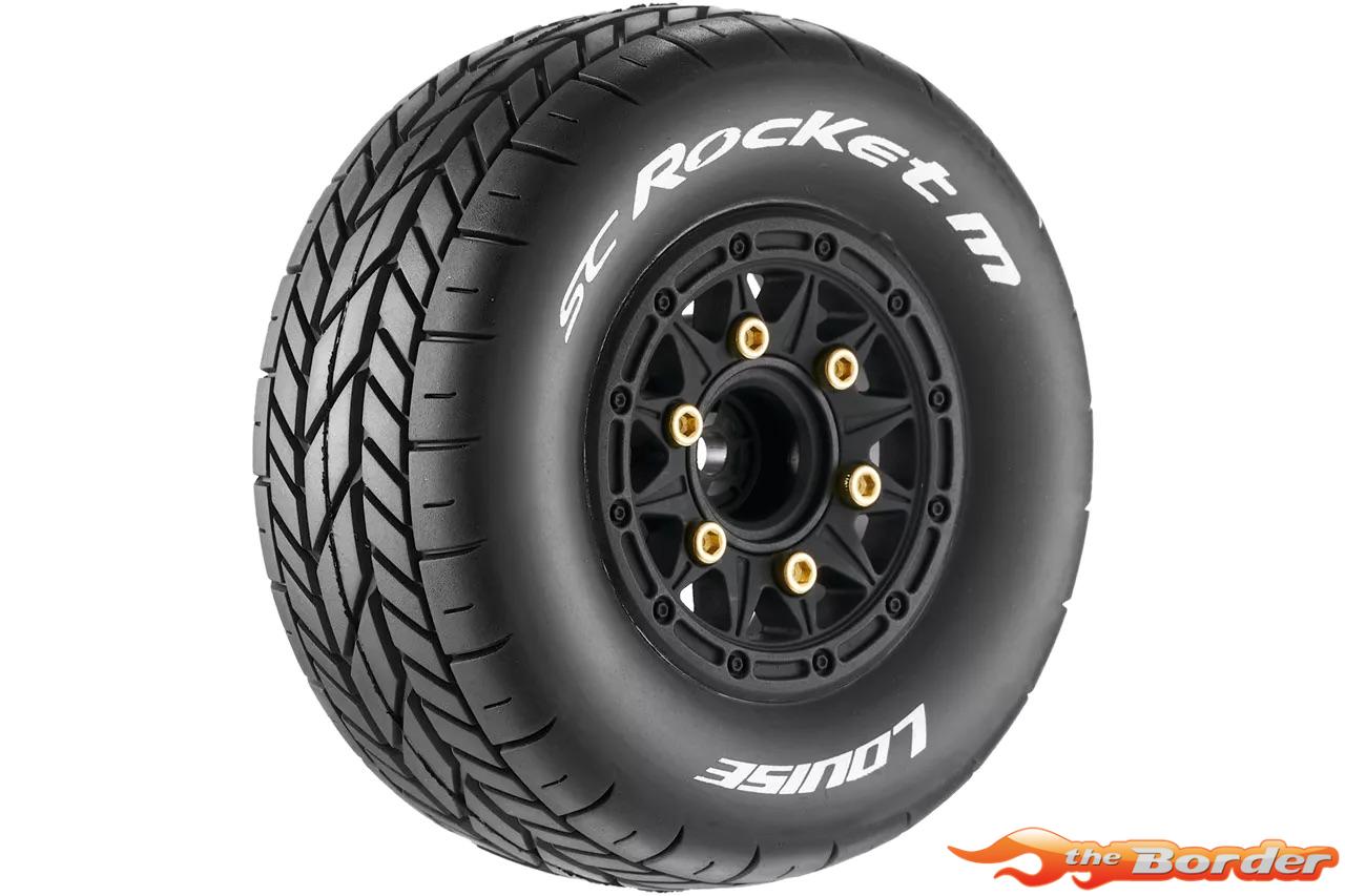 LouiseRC SC-Rocket M Traxxas Slash Tires - Removable Hex (12mm, 14mm, 17mm) (F/R) LR-T3228SB