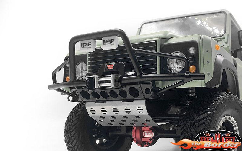 RC4WD Hull Front Bumper w/Steering Guard and IPF Lights for Gelande II (D90/D110) RC4VVVC0708 - Afbeelding 8