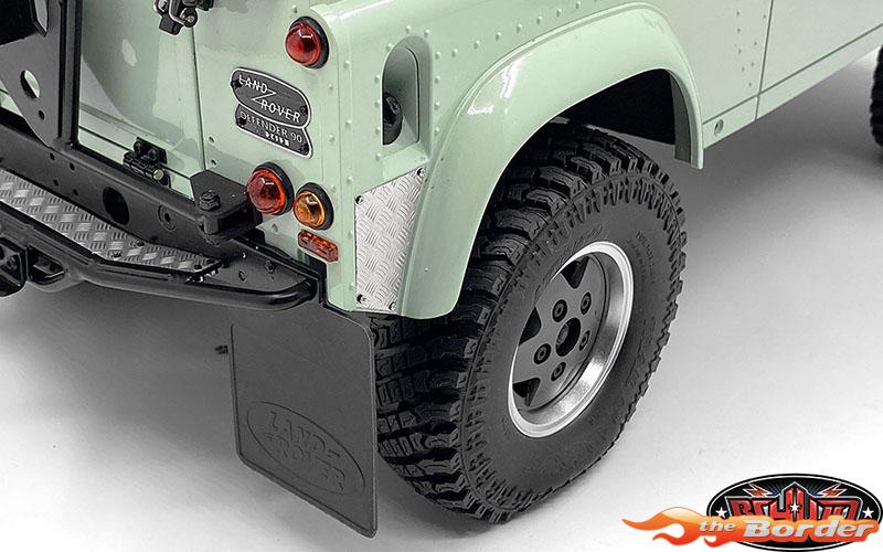 RC4WD Steel Front Side Hood Diamond Plates for RC4WD Gelande II 2015 Land Rover Defender D90 RC4VVVC1085 - Afbeelding 5